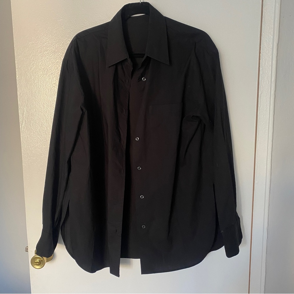 The Frankie Shop Black Oversized Shirt